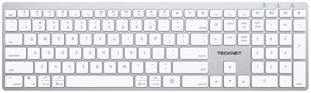 Main image of TECKNET Premium Bluetooth Keyboard for Mac, MacBook Pro/Air, iMac, White