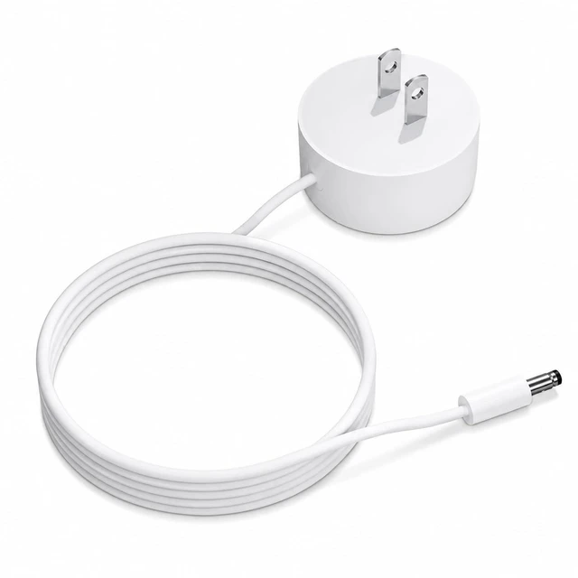 Main image of 15W Power Supply Adapter AC Charger Compatible with Nest WiFi AC2200 Router 2nd Gen, GA01423-US, GA01426-US, GA01425-US, W18-015N1A, W18-015N1C, G1015-US, G1028 Replacement Power Supply Cord