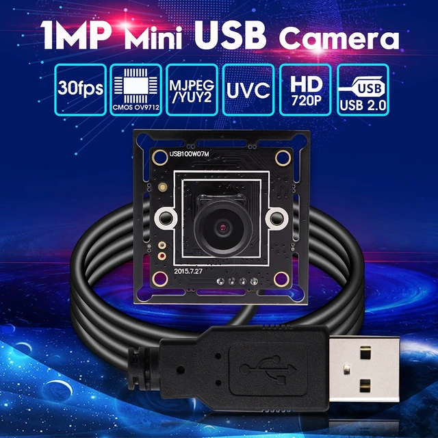 Alt view image 2 of 5 - IFWATER USB Camera 720P Webcam 100 Degree Wide Angle Lens USB Camera Module for Computer Mini UVC Industrial Embedded Webcam Board USB2.0 High Speed Plug and Play for Industrial Machine Vision