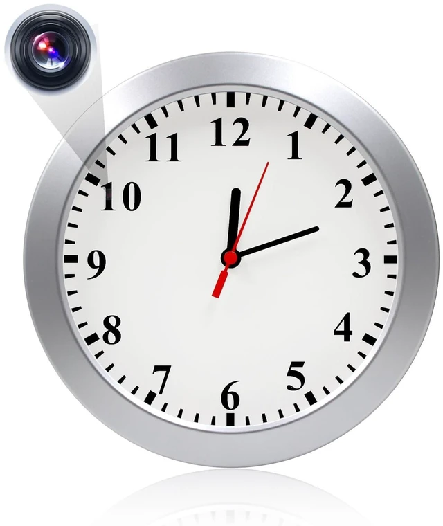 Main image of AiLuce Nanny Cam 1080P HD Clock Hidden Camera Motion Detection Loop Recording Small Video Camera for Office, Indoor Security Camera No WiFi Function