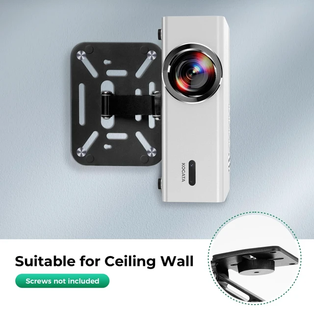 Alt view image 5 of 5 - KOGATA Project Mount, Mini Projector Stand, Ultra-Compact Folding Stand Easy Setup with 180-Degree Rotation,Mini Ceiling Wall Projector Mount Lightweight 295g