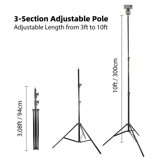 Alt view image 3 of 5 - Xik 10ft Video Tripod for XbotGo Chameleon & Falcon