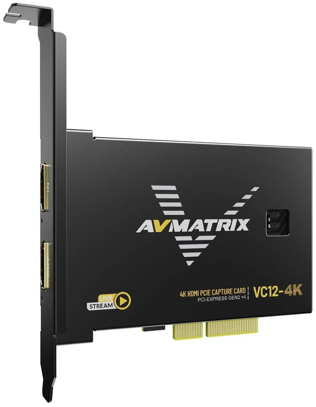 Main image of AVMATRIX VC12-4K PCIE Capture Card 4k for Game Livestream and Record