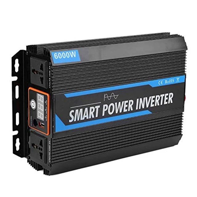 Alt view image 5 of 5 - Power Inverter 220,12V/24V Car Power Inverter,Inverter 12 to 220,Power Inverter,2000W 12V to 220V Pure Sine Power Voltage Inverter Transformer Auto Accessory