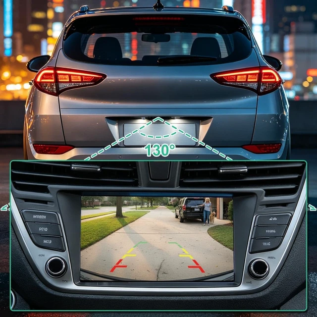 Alt view image 4 of 5 - 95760-D3500 Rear View Camera Replacement for Hyundai Tucson 2016 2017 2018, OE Backup Cam Replaces 95760D3500 by GreenYi