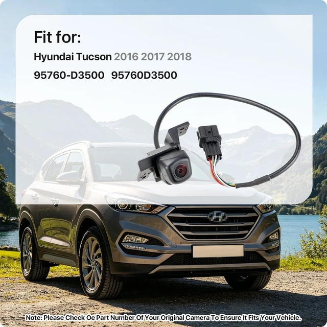 Alt view image 2 of 5 - 95760-D3500 Rear View Camera Replacement for Hyundai Tucson 2016 2017 2018, OE Backup Cam Replaces 95760D3500 by GreenYi