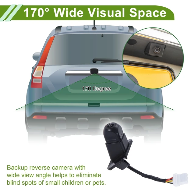 Alt view image 3 of 5 - FUELHOOD Park Assist Camera for Honda Civic 2013-2015 39530TS8A51/HO1960114/PAC214 1 Pcs