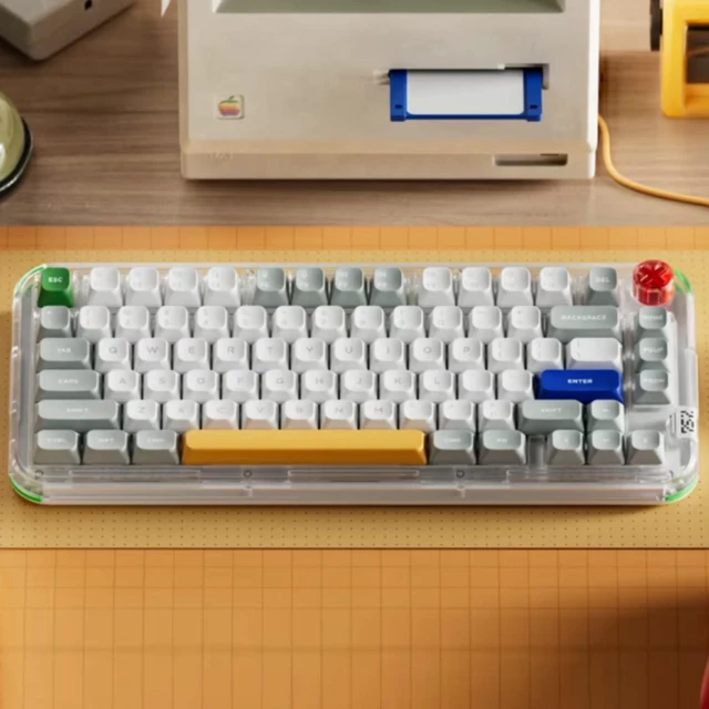 Alt view image 4 of 5 - nuphy Kick75 High-Profile Wireless Mechanical Keyboard, 75% Layout Bt/2.4ghz/USB-c Hot-Swappable Gaming KeyboardsMechanical Keyboard Supports QMK/VIA Programmable, with Volume Knob and RGB Back