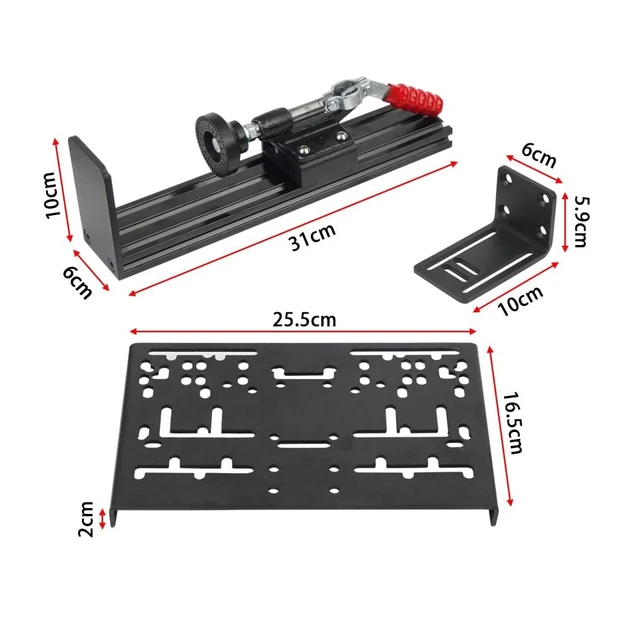 Alt view image 5 of 5 - HXBER Universal Desk Mount, Universal Desk Mount for Racing Sim Shifter & Handbrake Replacement for Thrustmaster TH8A Shifter & TSS Handbrake, Logitech G Driving Force Shifter, Fanatec ClubSpor