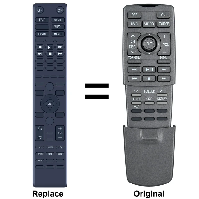Alt view image 2 of 5 - 86170-50270 Replacement Remote Control for Lexus Rear DVD Entertainment