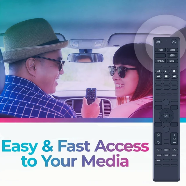 Alt view image 4 of 5 - 86170-50270 Replacement Remote Control for Lexus Rear DVD Entertainment