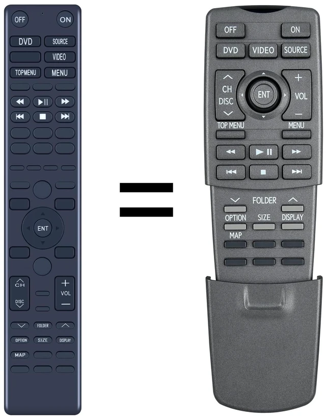 Main image of 86170-50270 Replacement Remote Control for Lexus Rear DVD Entertainment