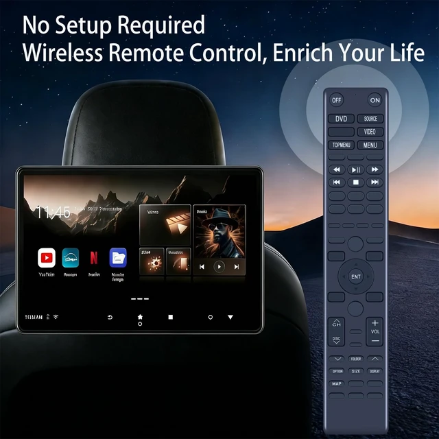 Alt view image 5 of 5 - 86170-50270 Replacement Remote Control for Lexus Rear DVD Entertainment