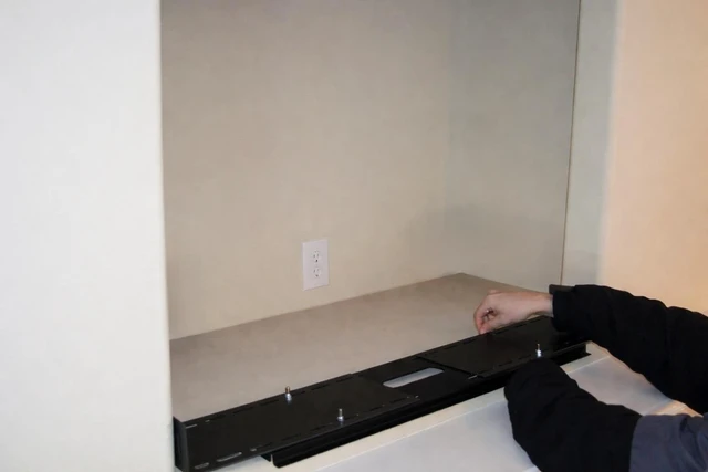Alt view image 3 of 4 - Fireplace Nook TV Mount - Black Version - Fits All Plasma/LCD/LED Tilt or Flat 32-80"