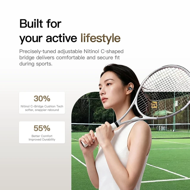 Alt view image 5 of 5 - SONIRD Clip-On Earbuds,Open-Ear Wireless Headphones,40H Playtime,ENC,Black