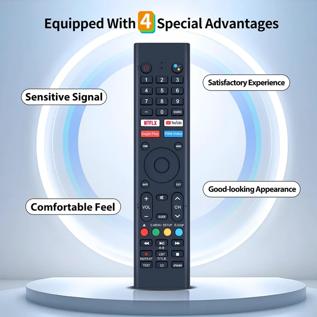 Alt view image 5 of 5 - New Replacement Remote Control for SYLVOX Deck/Pool/Pool Pro QLED Smart TV