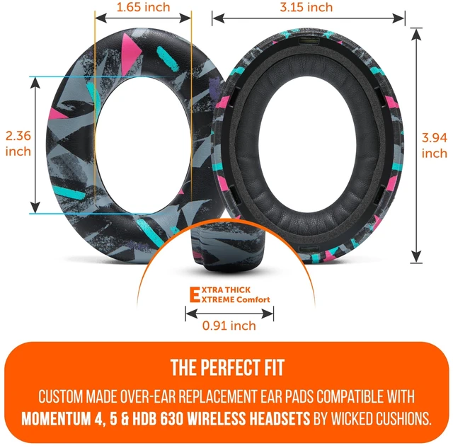 Alt view image 5 of 5 - WC PadZ Momentum 4 & 5 - Earpads for Sennheiser Momentum 4 & 5