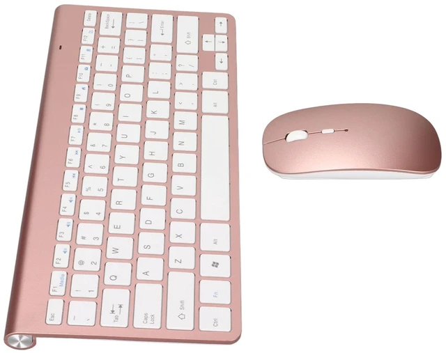 Alt view image 3 of 5 - Jectse Keyboard Mouse Combo, 78 Keys Ultra Slim Portable Ergonomic Keyboard with Mouse Computer Keyboard Mouse for Laptop (Rose Gold)