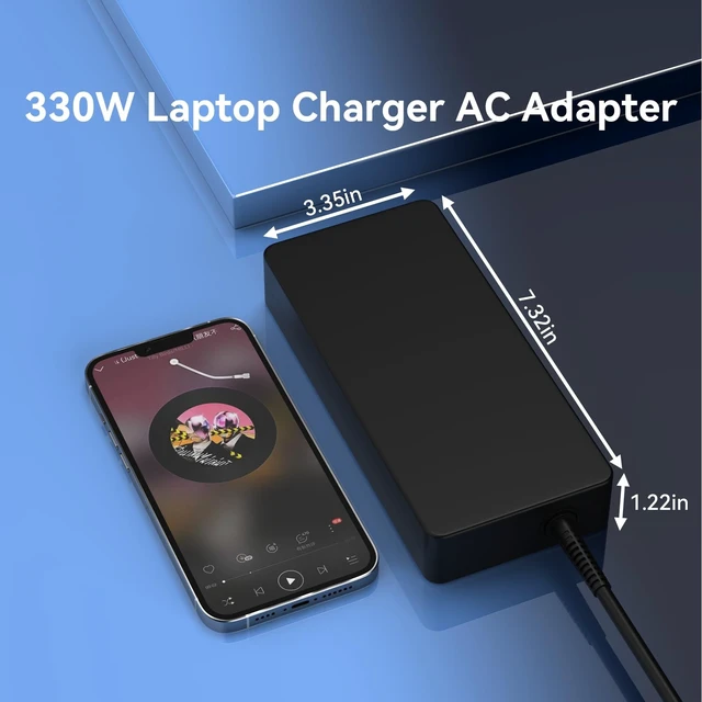 Alt view image 4 of 5 - 330W 280W Laptop Charger for MSI Vector 16 HX AI A2XWHG A2XWIG GP78 GP78