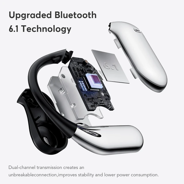 Alt view image 2 of 5 - CoolJumper Open Ear Headphone Bluetooth 6.1 Earphone with Hook