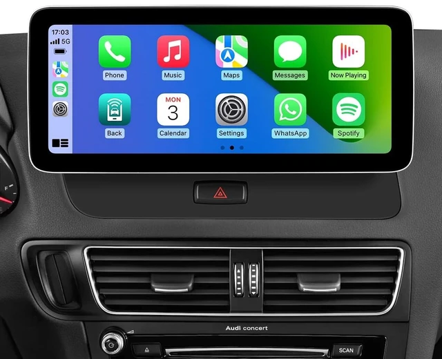 Main image of 12.3-inch Car Stereo for Audi Q5 2009-2017 with Multimedia System, Android Auto Wireless CarPlay Bluetooth Upgrade Factory Radio Player Replacement IPS Touch Screen