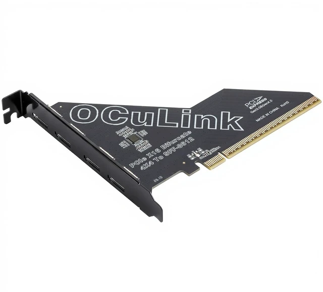 Main image of RGEEK OCuLink PCIe Card, PCIe x16 Bifurcation into 4 PCIe x4 OCuLink
