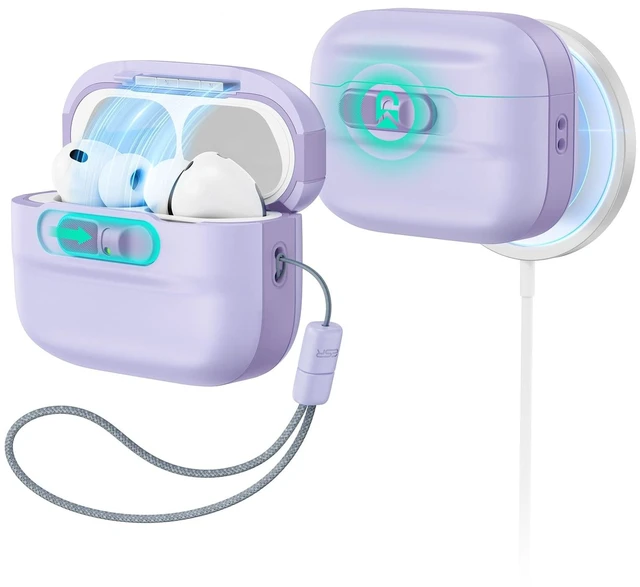 Main image of ESR for AirPods Pro 3 Case (2025), Compatible with MagSafe, Purple