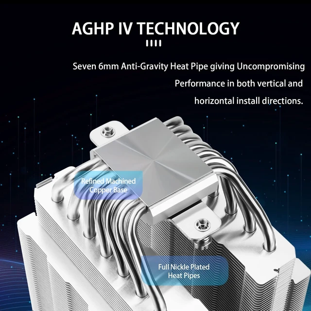 Alt view image 3 of 5 - Thermalright TR Phantom Spirit 120 SE ARGB CPU Cooler,Dual TL-C12B-S V2 PWM Fan, 7 Heat Hipes CPU Cooling,with 1500RPM Speed,for AMD:AM4/AM5/Intel 1700/1851/1150/1151/1200, PC Heatsin