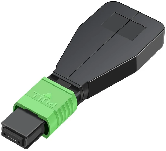 Main image of Buacoz MPO/APC 24 Core Female Fiber Loopback Adapter, Singlemode Duplex 50/125m Fiber Optic Loopback Tester Cable for 40G 100G Networks and QSFP Testing