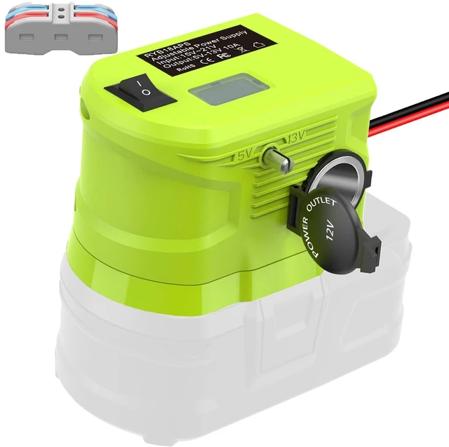 Main image of UNIKI 18V to12V Step Down Converter for Ryobi 18V BatteryDC Voltage Battery Power Adapter Cigarette Lighter Adapter Perfect for upgrading Power Tools, LED Strip Lights, Robotics DIY Projects