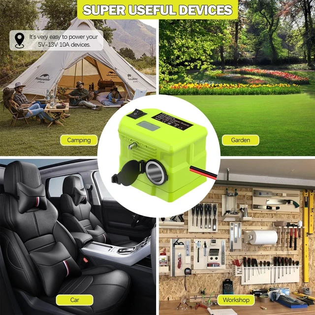 Alt view image 2 of 5 - UNIKI 18V to12V Step Down Converter for Ryobi 18V BatteryDC Voltage Battery Power Adapter Cigarette Lighter Adapter Perfect for upgrading Power Tools, LED Strip Lights, Robotics DIY Projects