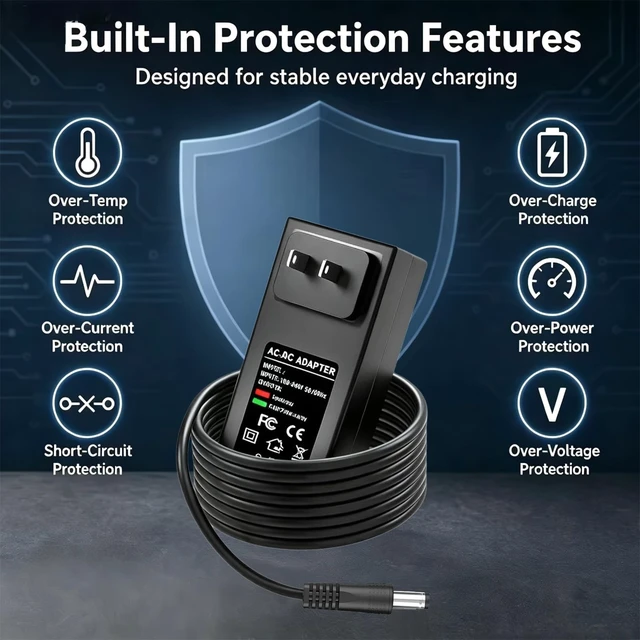 Alt view image 5 of 5 - 12V Replacement Charger for the LunchEAZE Pro Electric Insulated Lunch Box