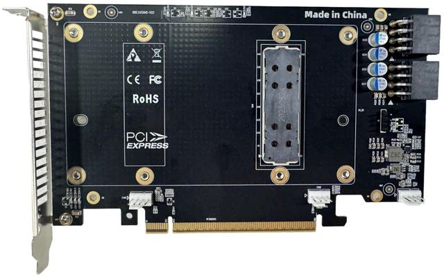 Alt view image 2 of 5 - SXTAIGOOD Graphics Card SXM2 to PCIe X16 Adapter Board with Bracket