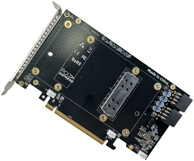 Alt view image 3 of 5 - SXTAIGOOD Graphics Card SXM2 to PCIe X16 Adapter Board with Bracket