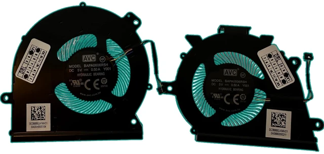 Main image of VoltaGuru Replacement New Laptop CPU + GPU Cooling Fan for Lenovo IdeaPad Yoga S740-14IIL Type 81RS, BAPA0506R5H / BAPA0606R5H, 5H40S19967, DC28000EJV0, DC28000EJV1