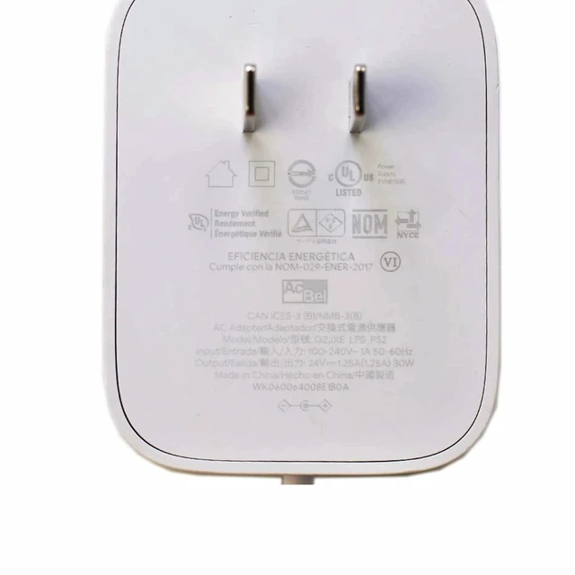 Alt view image 3 of 5 - Power Supply Cord for Google Nest Hub Max for Google Nest Audio