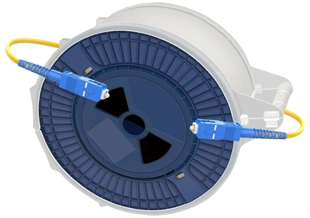 Main image of Buacoz G652D Singlemode Bare Optical Fiber 10KM with SC/UPC to SC/UPC Connector, Low Water Peak Fiber Reel, 1310/1550nm ITU-T OTDR Bare Optic Spool,for Telecom, FTTH and CATV Transmission