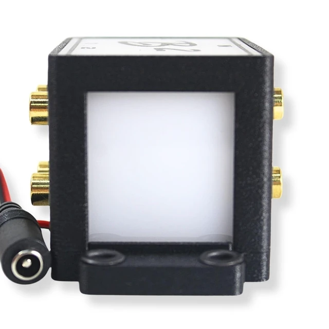 Alt view image 5 of 5 - B2 Audio Cockbox 2x4 RCA Splitter Distribution Block w/RGB LED Lights