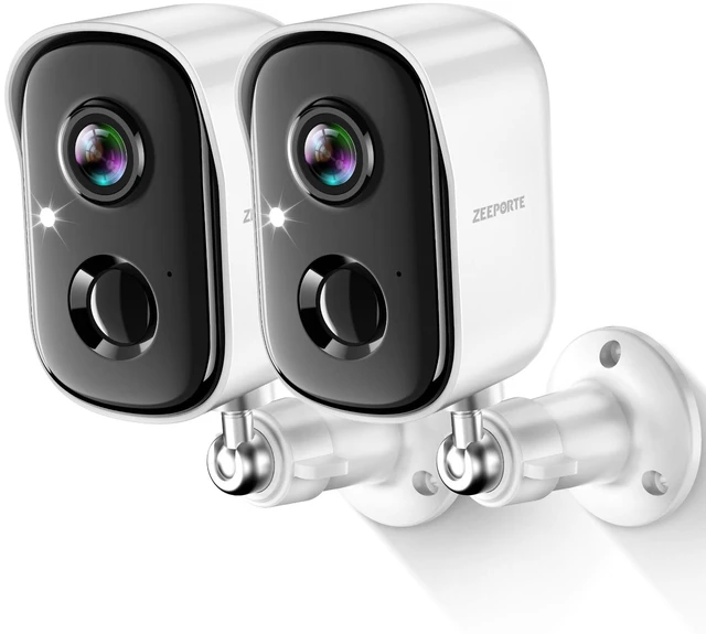 Main image of Security Cameras Wireless Outdoor, 2K Battery Powered WiFi Cameras for Home Security with AI Motion Detection, Color Night Vision, Spotlight, Siren, Waterproof, SD/Cloud Storage - 2 Pack