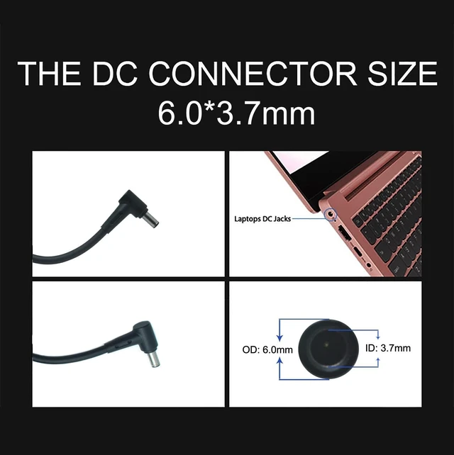 Alt view image 2 of 5 - 230W Charger 19.5 V 11.8A ADP-230GB B for ASUS ROG Zephyrus S