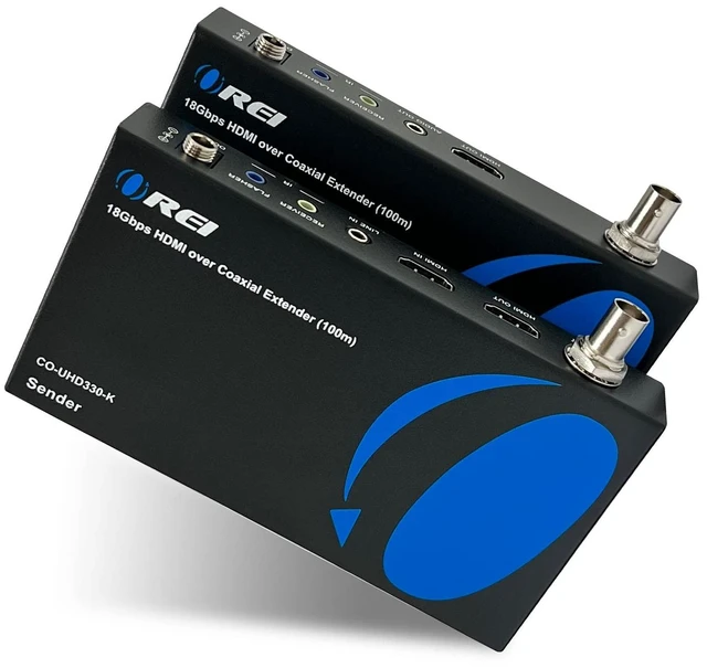 Main image of OREI HDMI Over Coax Extender 330ft 4K@60hz Loop-Out, Two-way IR, HDCP 2.2