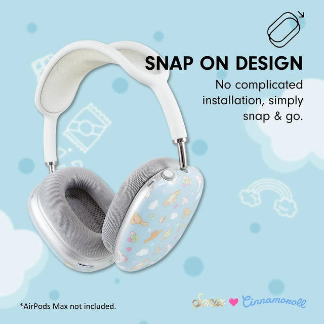Alt view image 4 of 5 - Sonix x Sanrio Protective Case Cover for AirPods Max 2 & 1 (Cinnamoroll & Mocha)