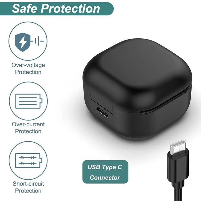 Alt view image 4 of 5 - Charging Case for Galaxy Buds FE SM-R400 (Black)