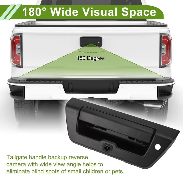 Alt view image 3 of 5 - HOPESPANNER Tailgate Handle Backup Camera for Ford F-150 2015-2018