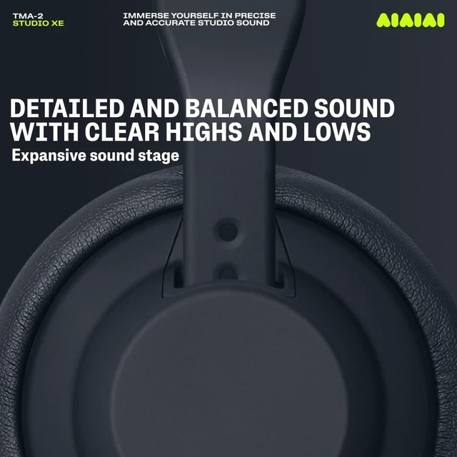 Alt view image 4 of 5 - AIAIAI TMA-2 Studio XE Closed-Back Wired Over-Ear Modular Headphones, Black