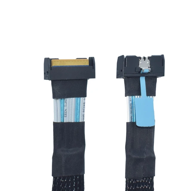 Alt view image 3 of 5 - LetLinkSo PCIe Gen5 MCIO 8i Cable, MCIO x8 to MCIO x8 Cable, 0.8 feet (25 cm)