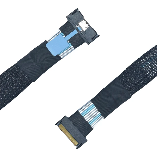 Alt view image 4 of 5 - LetLinkSo PCIe Gen5 MCIO 8i Cable, MCIO x8 to MCIO x8 Cable, 0.8 feet (25 cm)
