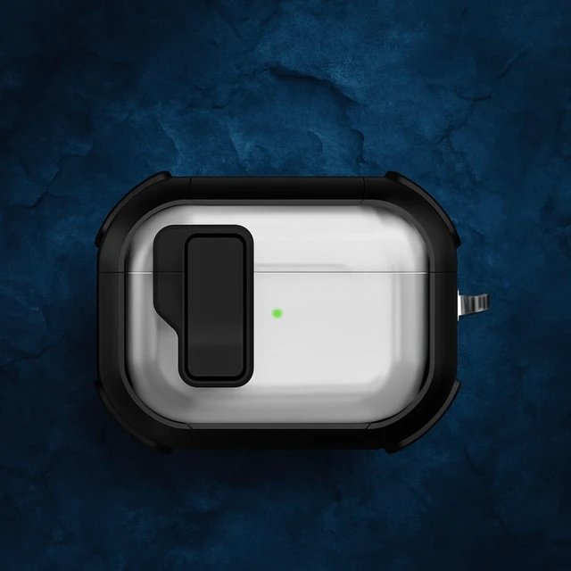 Alt view image 3 of 5 - SaharaCase - AirPods Pro 3 Case - Secure Lock ^^ Venture-X Series - Clear/Black