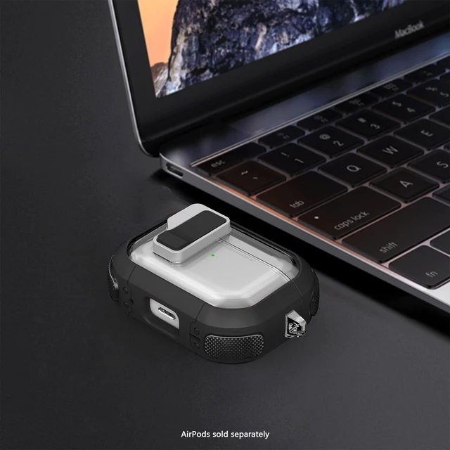 Alt view image 4 of 5 - SaharaCase - AirPods Pro 3 Case - Secure Lock ^^ Venture-X Series - Clear/Black