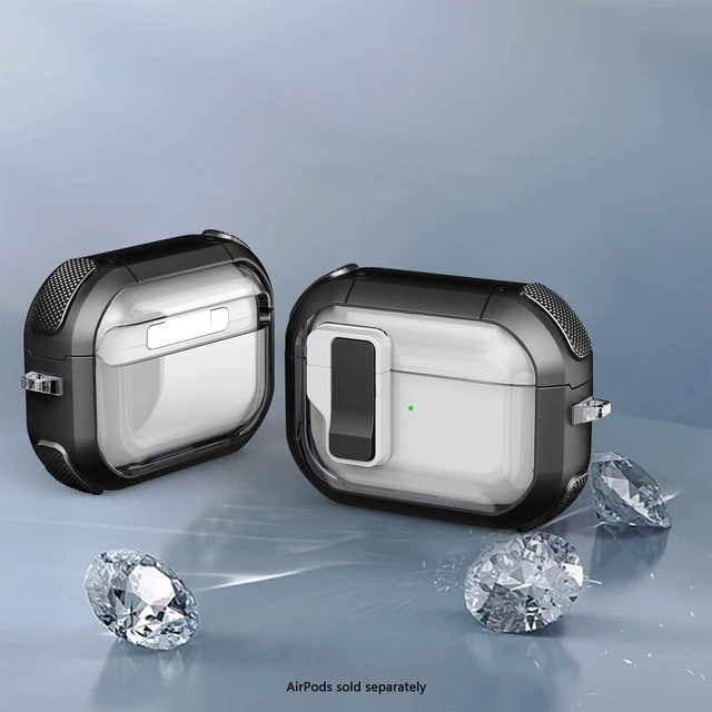 Alt view image 5 of 5 - SaharaCase - AirPods Pro 3 Case - Secure Lock ^^ Venture-X Series - Clear/Black